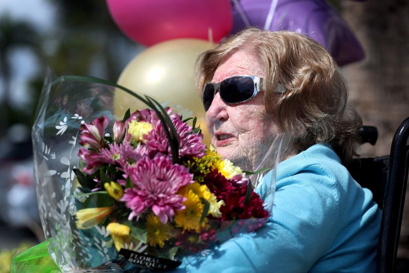 Birthday car parades celebrate centenarian Holocaust survivors