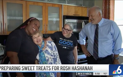 Preparing sweet treats for Rosh Hashanah